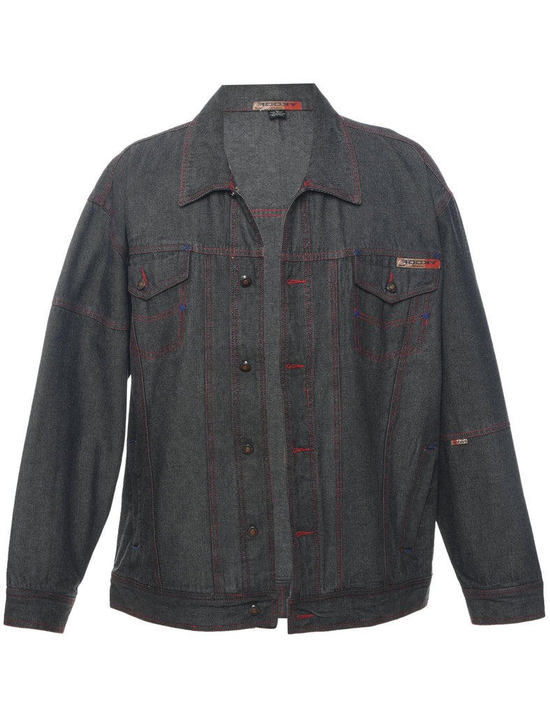 Grey 1990s Denim Jacket - XL