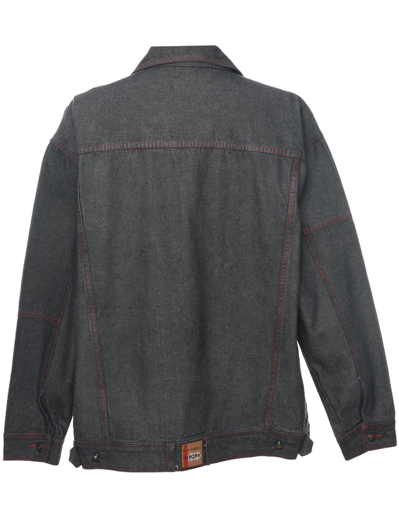 Grey 1990s Denim Jacket - XL