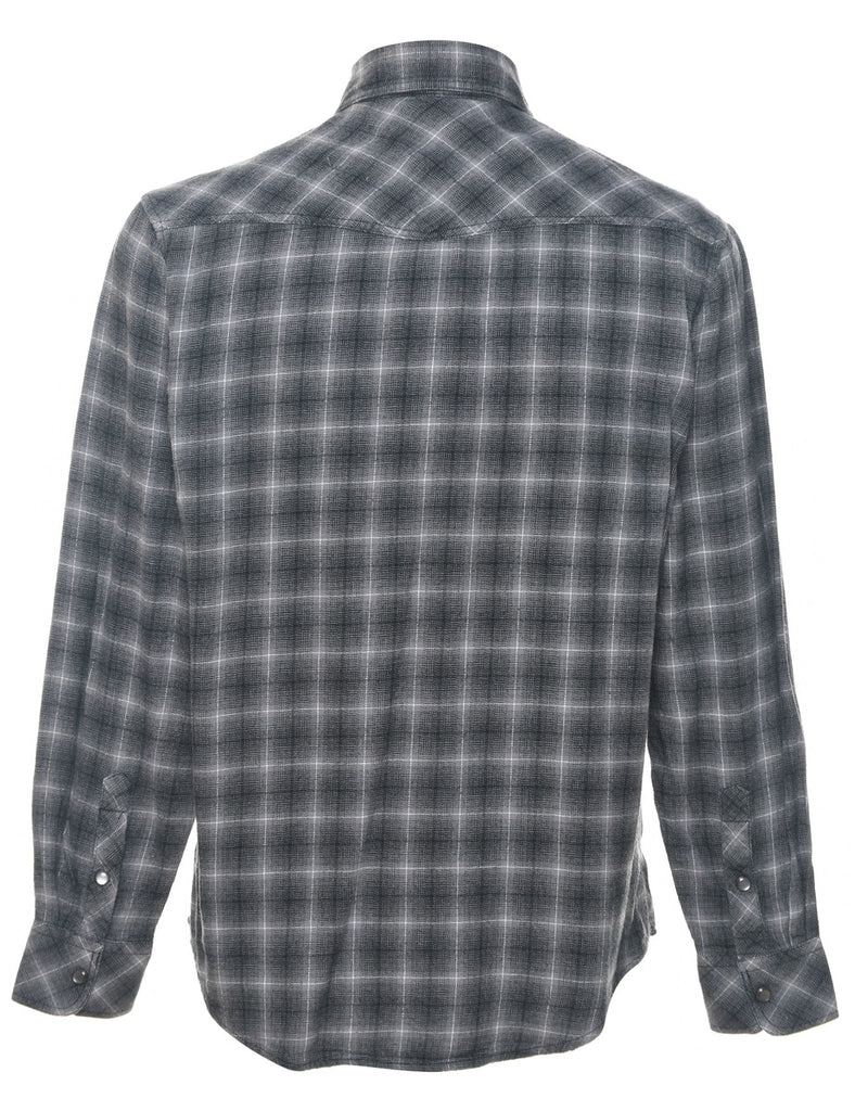 Grey Checked Shirt - M