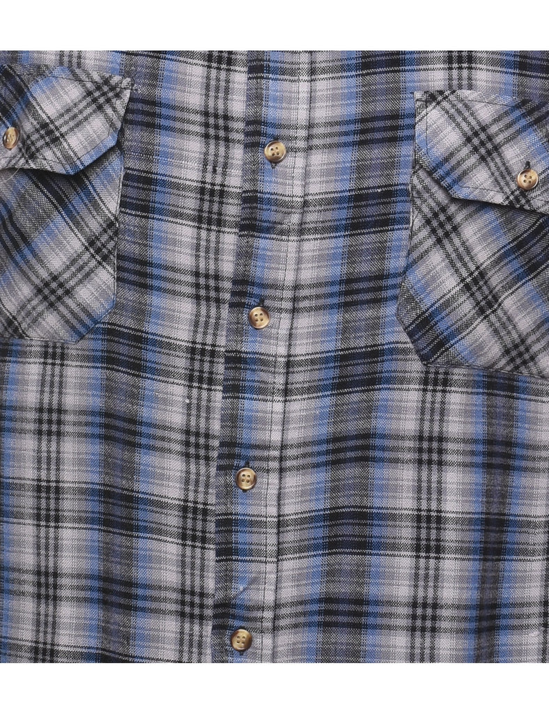 Grey Checked Shirt - L
