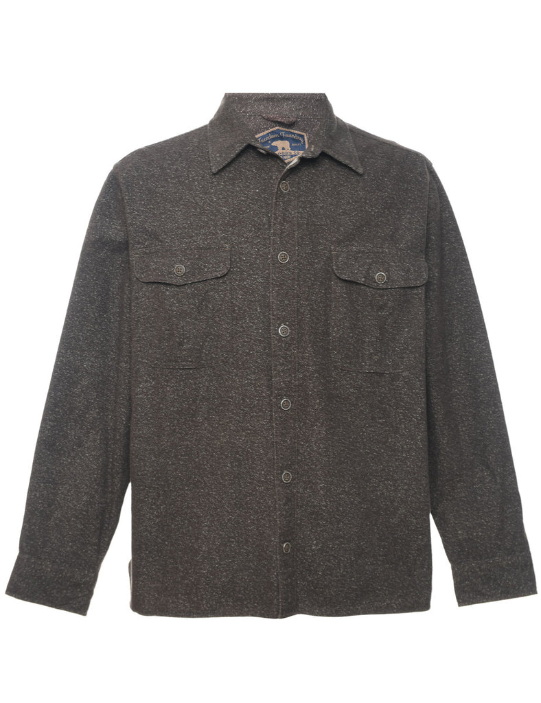 Grey Classic Flannel Shirt - L