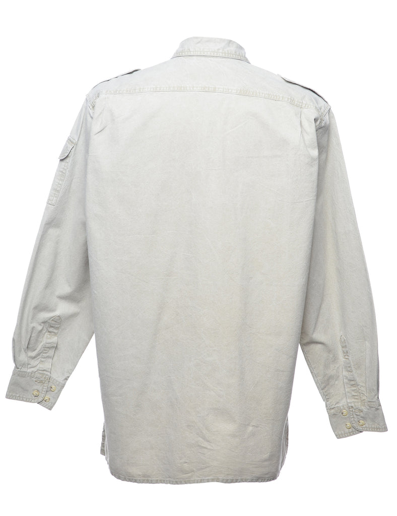 Grey Long Sleeved Shirt - L