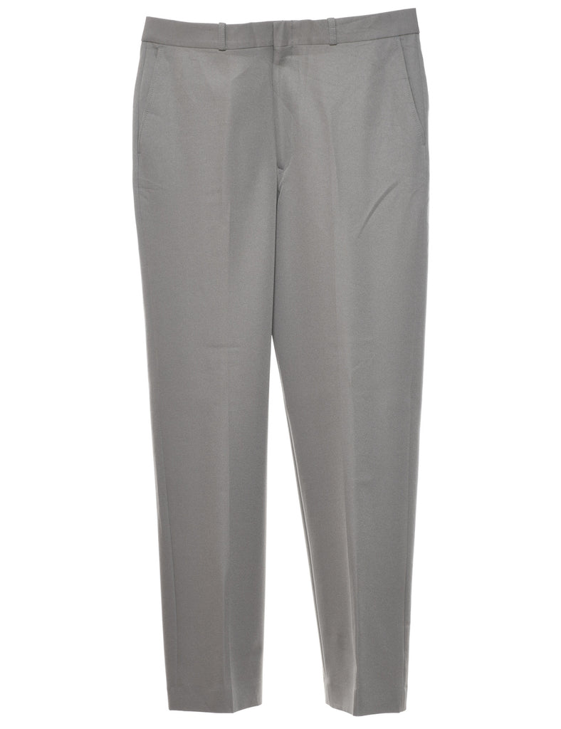 Grey Straight-Fit Trousers - W36 L33