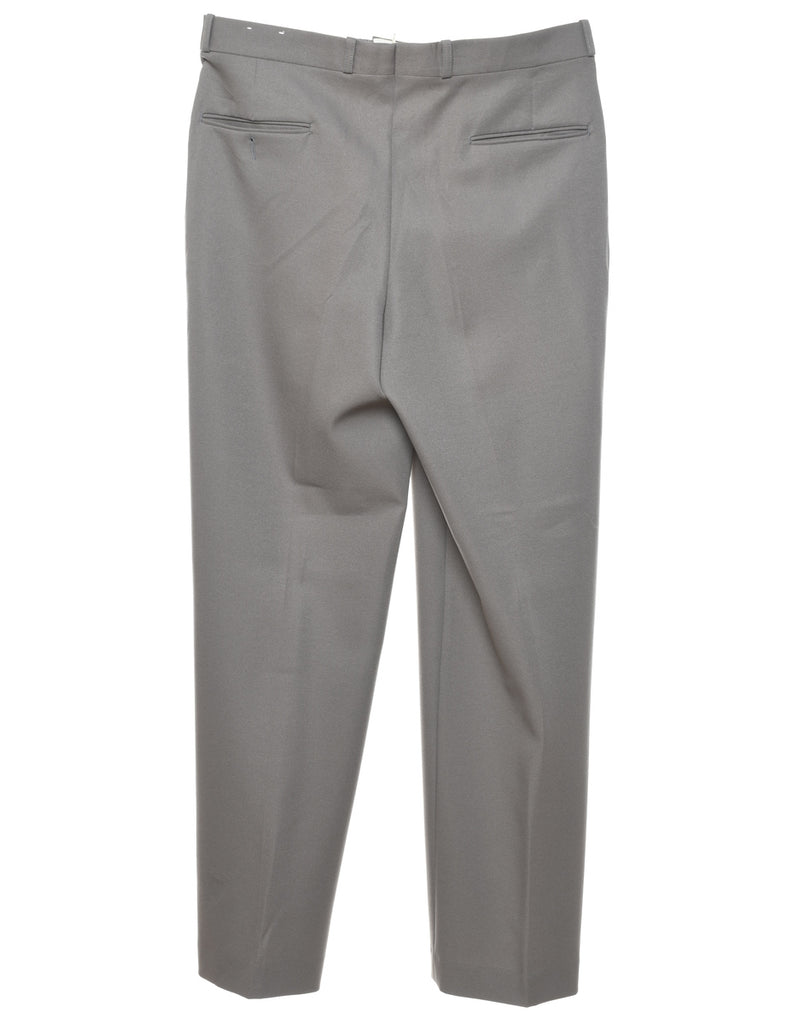 Grey Straight-Fit Trousers - W36 L33