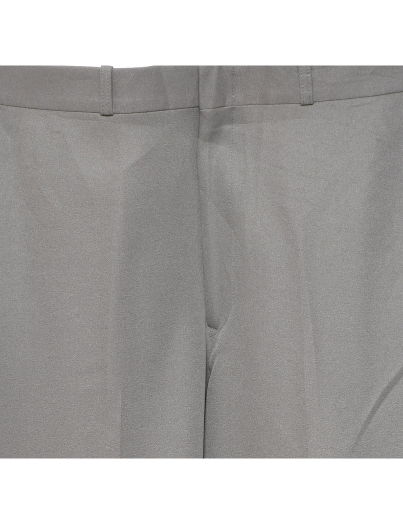 Grey Straight-Fit Trousers - W36 L33