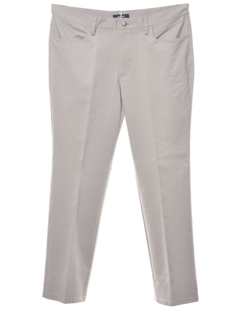Grey Straight-Leg Chinos - W36 L32