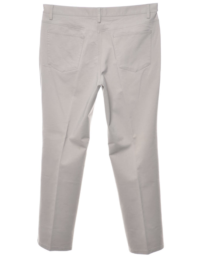 Grey Straight-Leg Chinos - W36 L32