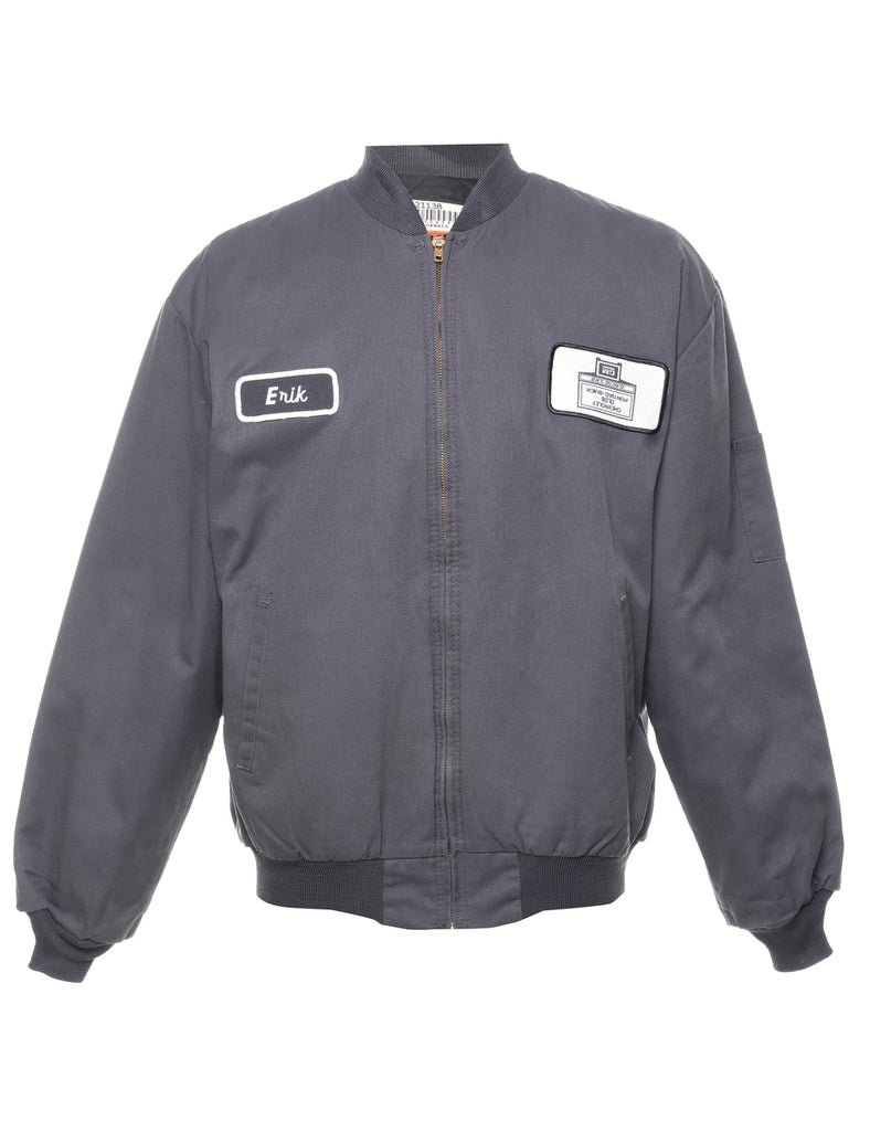 Grey Workwear Bomber Jacket - L