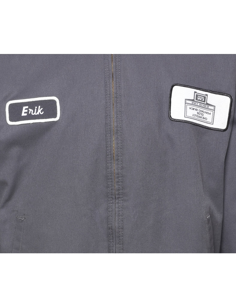 Grey Workwear Bomber Jacket - L