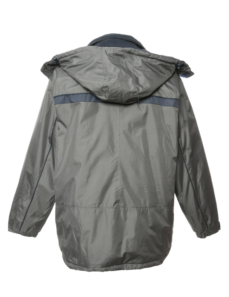 Grey Zip Front Jacket - M