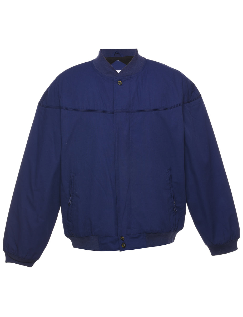 Men's Haband Haband Bomber Jacket Blue, L Beyond Retro