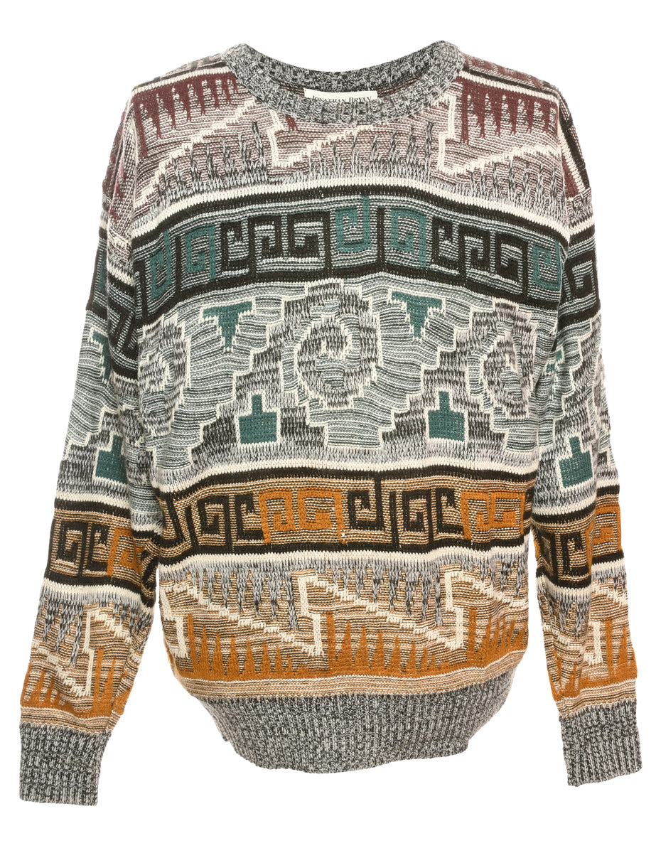 Retro knitted jumper online
