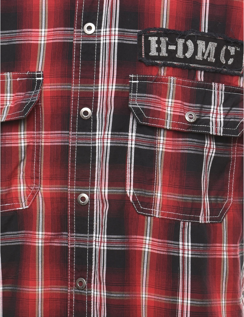 Harley Davidson Checked Western Shirt - L