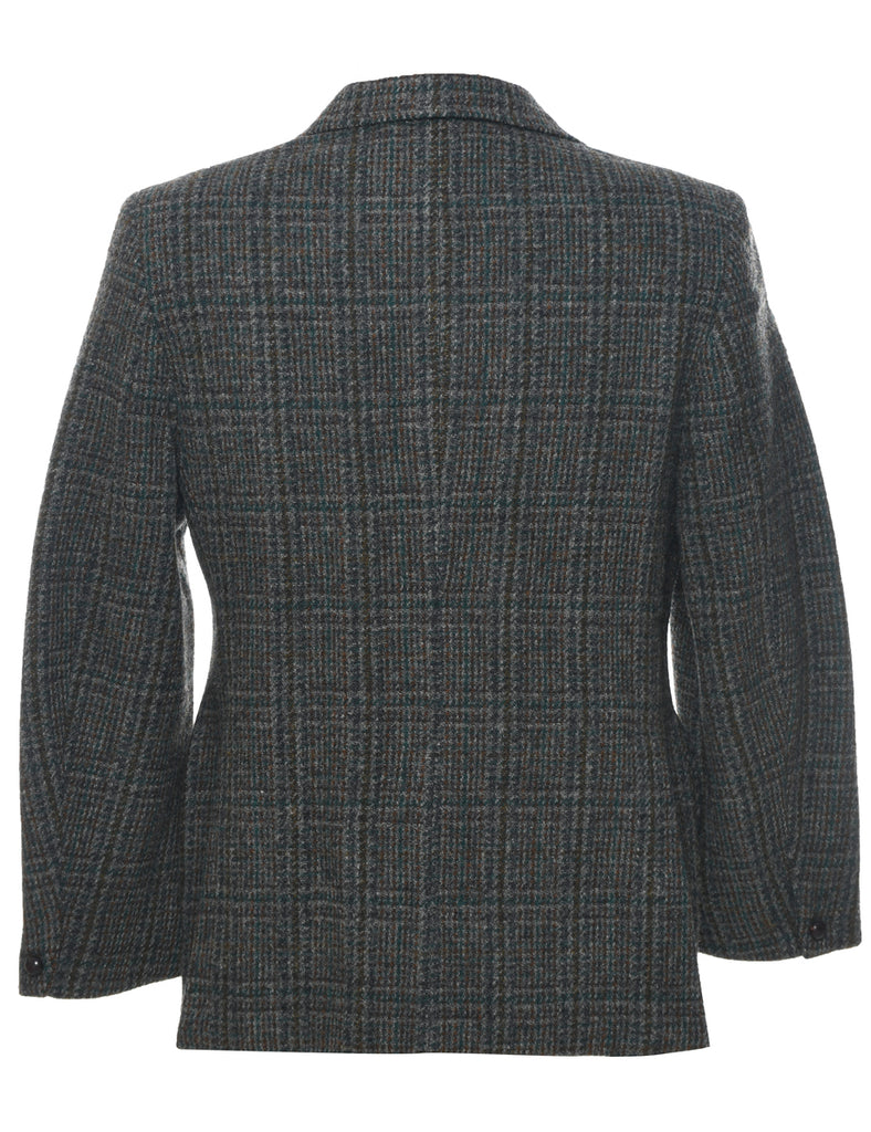 Harris Tweed Checked Blazer - M