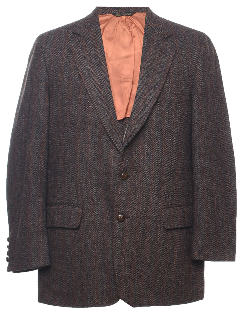 Herringbone Tweed Blazer - L