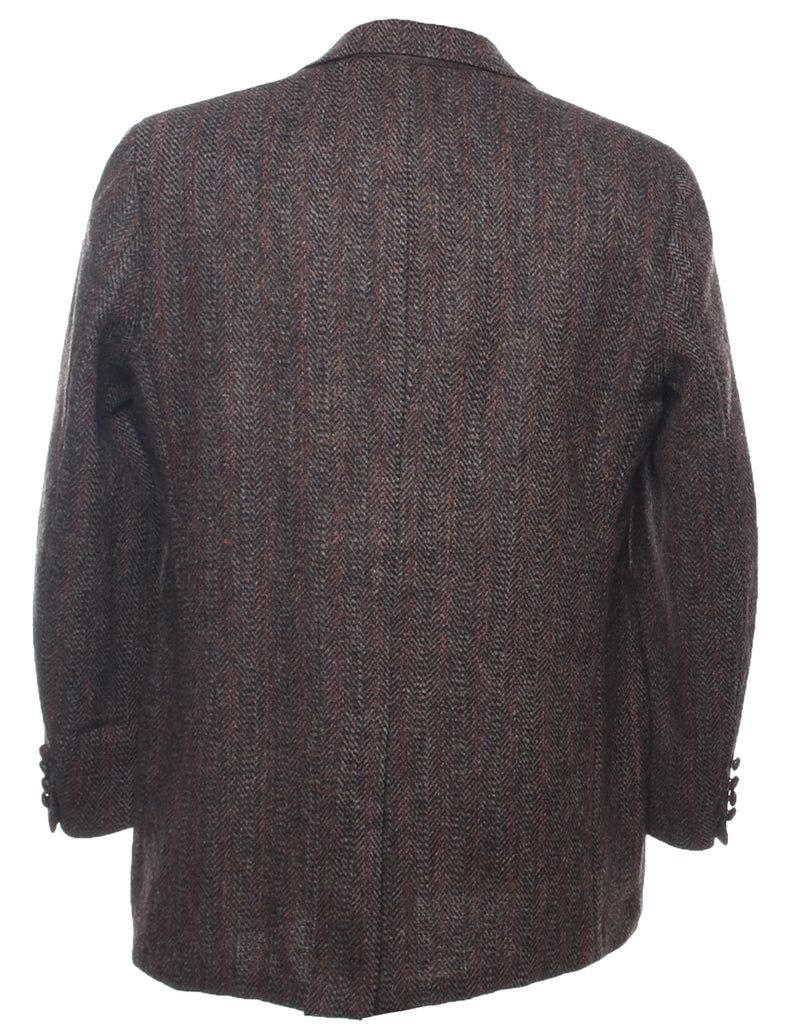 Herringbone Tweed Blazer - L