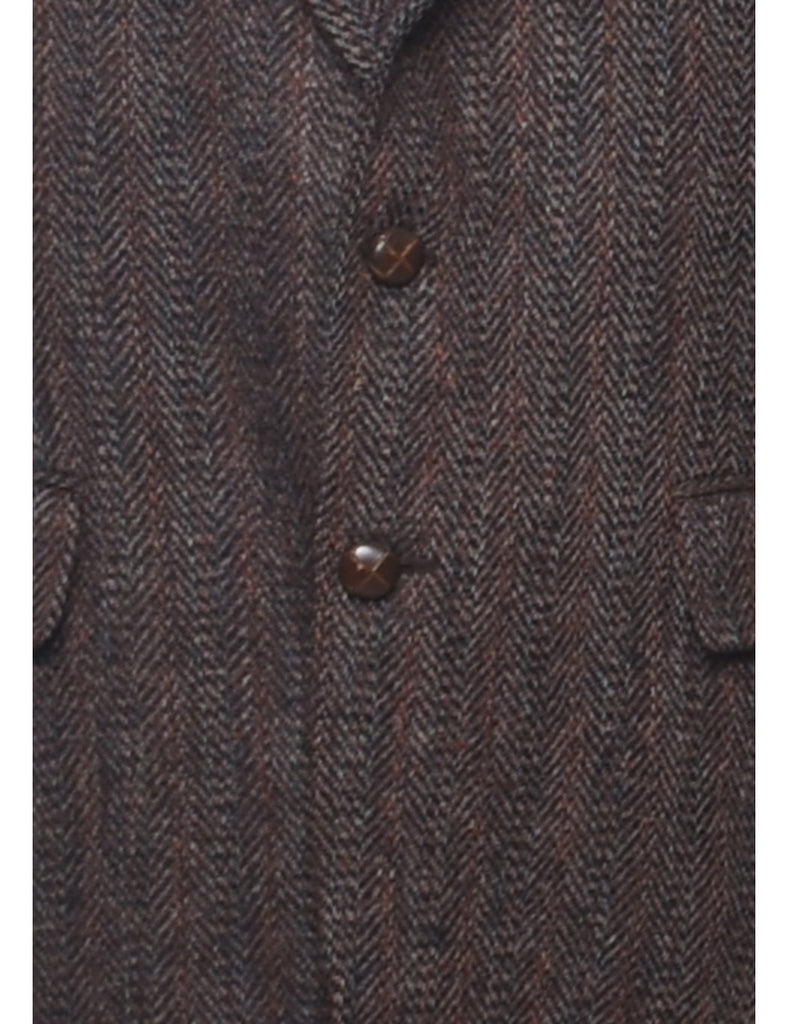 Herringbone Tweed Blazer - L
