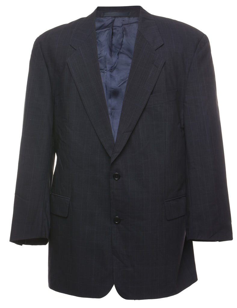 Hugo Boss Checked Navy Blazer - L