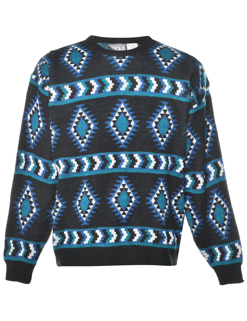 Ikat Print Jumper - L