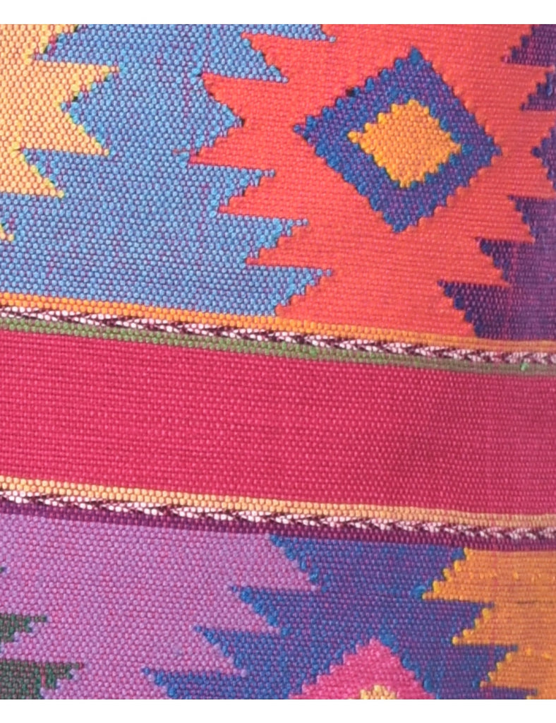 Ikat Print Waistcoat - S