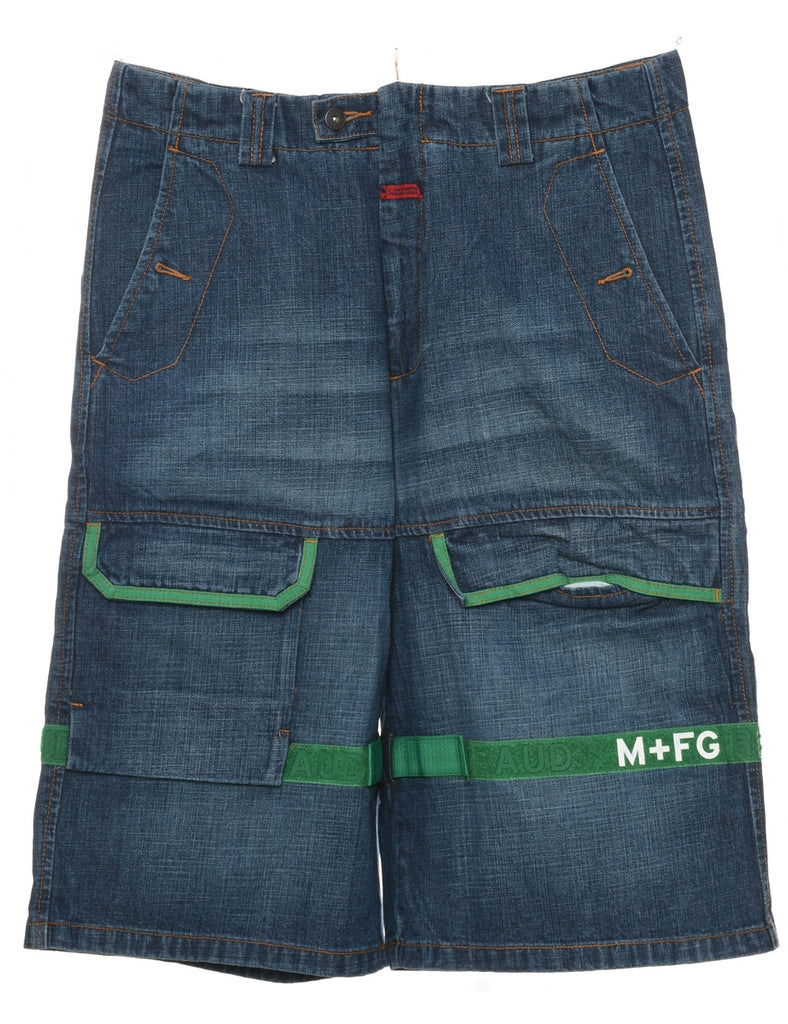 Indigo Y2K Denim Shorts - W34 L14