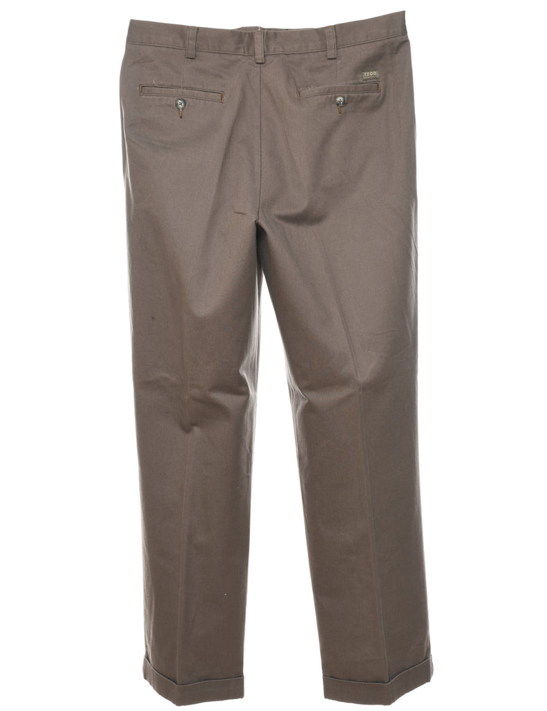 Izod Brown Classic Chinos - W34 L31
