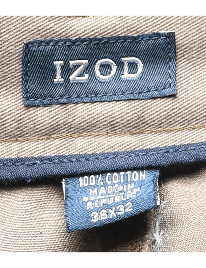 Izod Brown Classic Chinos - W34 L31
