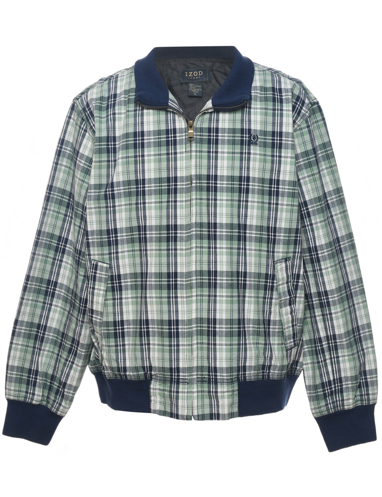 Izod Checked 1990s Jacket - XL