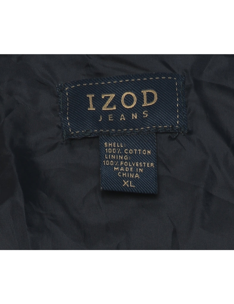Izod Checked 1990s Jacket - XL