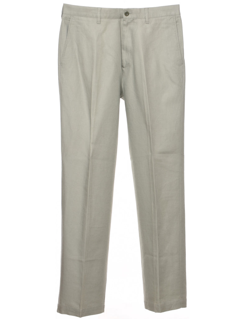 Izod Light Grey Trousers - W34 L34