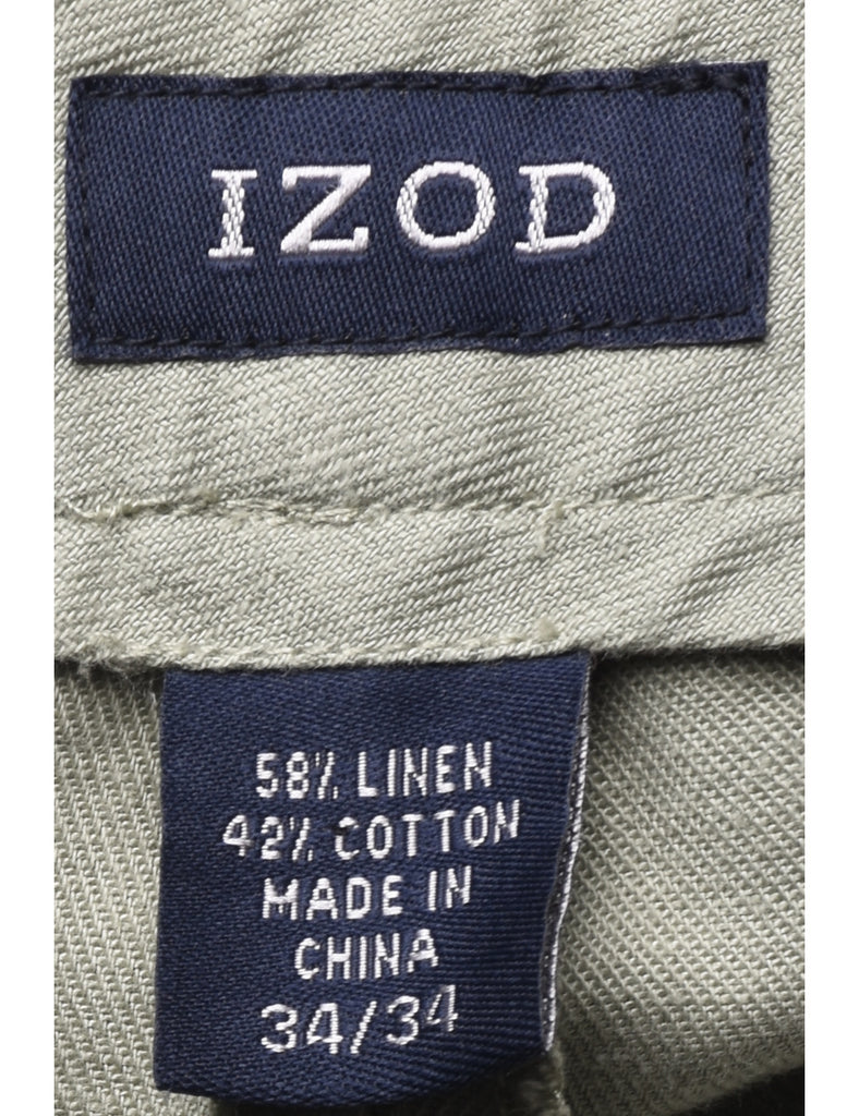 Izod Light Grey Trousers - W34 L34