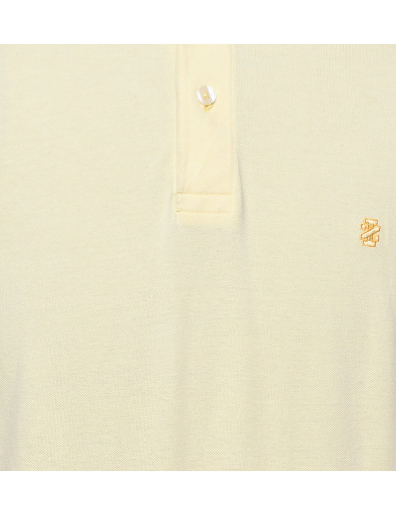 Izod Pale Yellow Polo Shirt - M