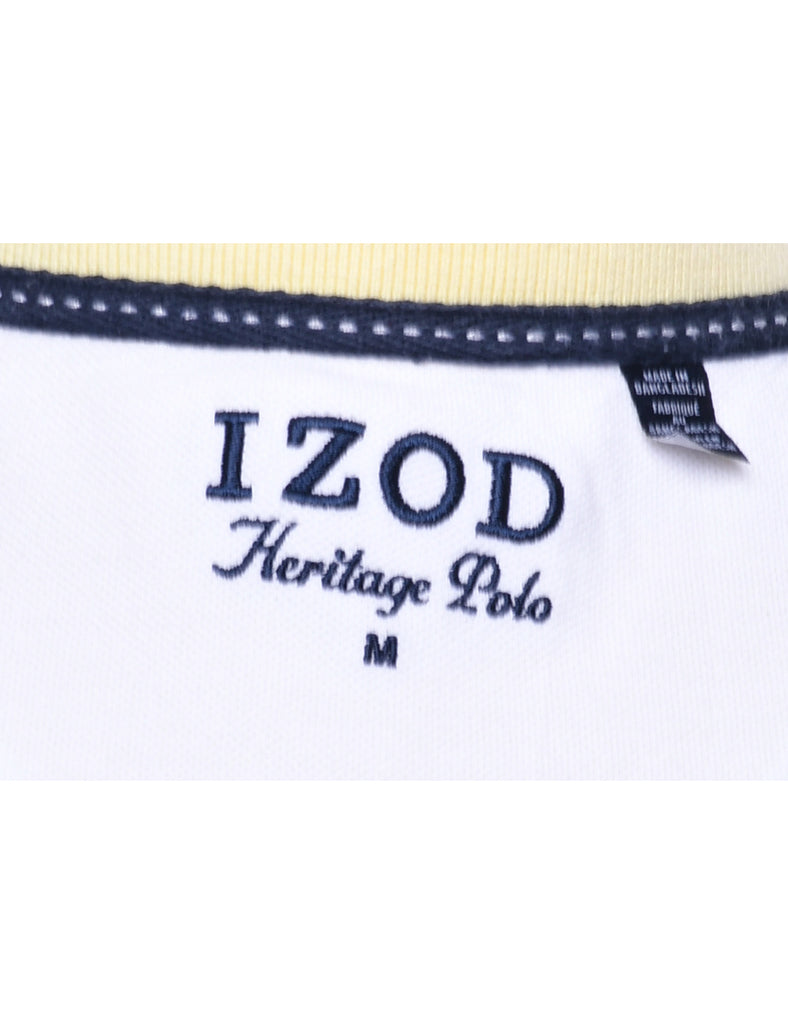 Izod Pale Yellow Polo Shirt - M