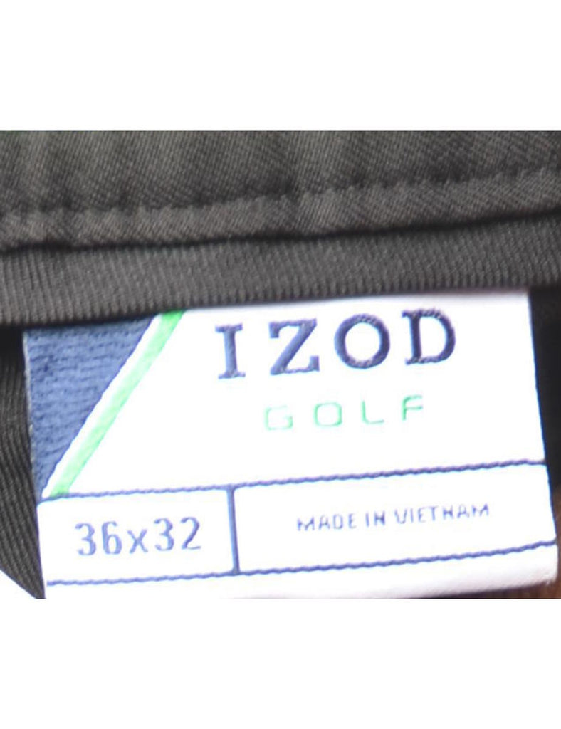Izod Smart Black Trousers - W36 L32