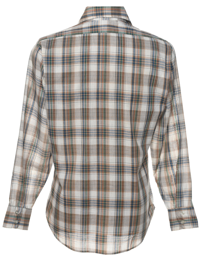JC Penney Multi-Colour 1970s Checked Shirt - M