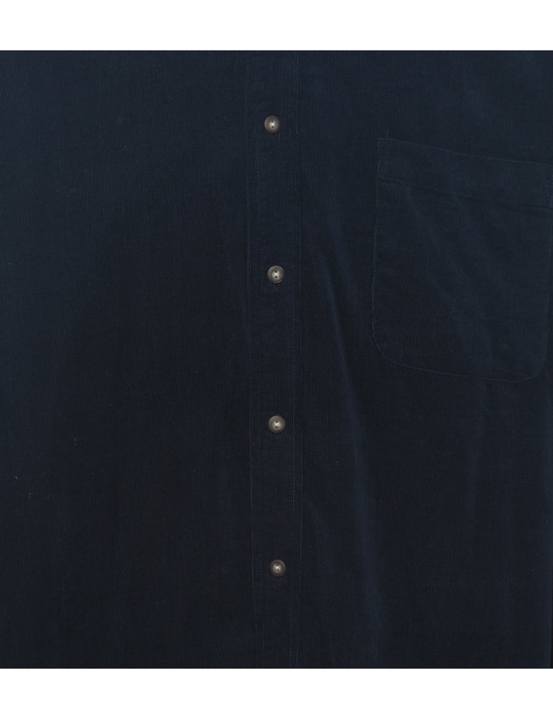 John Ashford Navy Corduroy Shirt - L