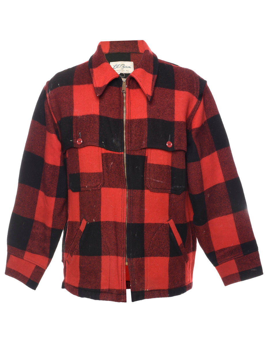 Plaid Wool Jacket Flannel Jacket Mens Red Woolrich Flannel Jacket