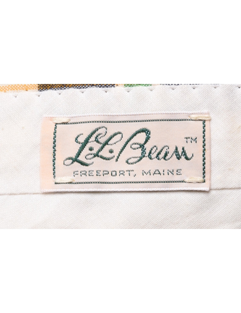 L.L.Bean Checked Pattern Trousers - W33 L32