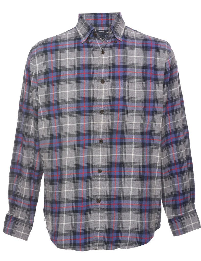 Land's End Checked Shirt - M