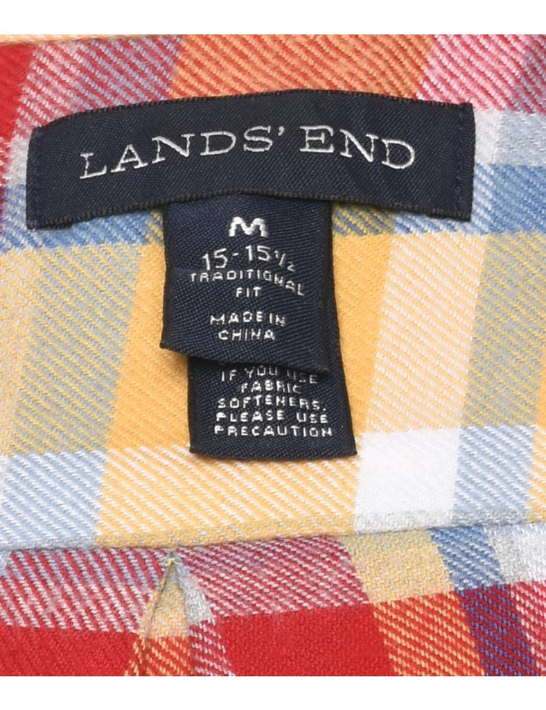 Land's End Checked Shirt - M