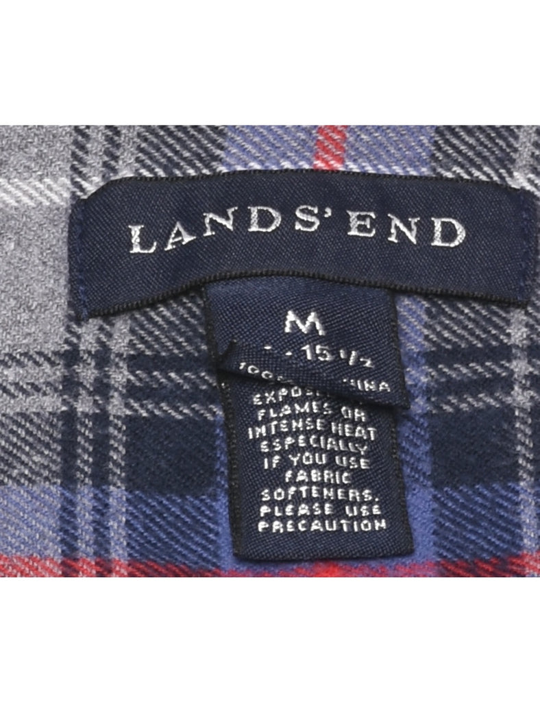 Land's End Checked Shirt - M