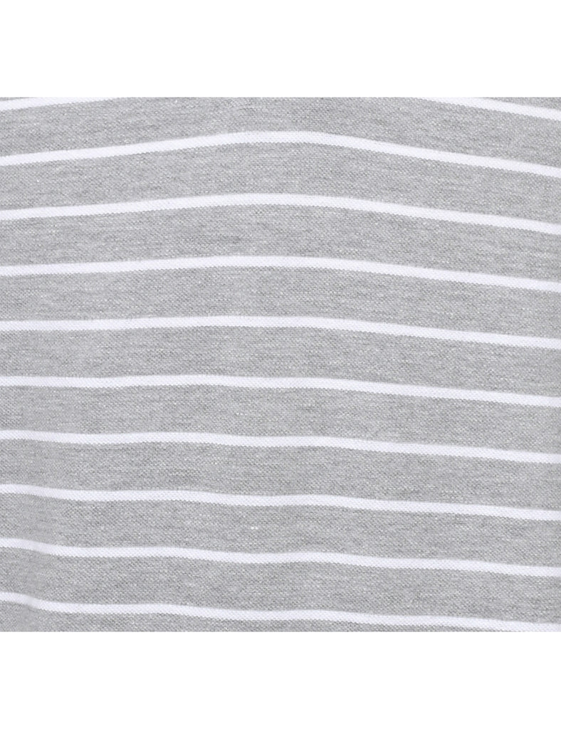 Lee Striped Polo T-shirt - L