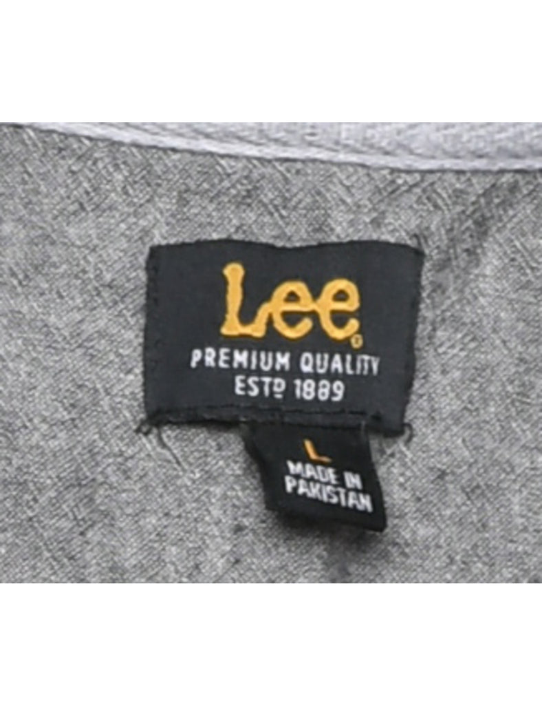 Lee Striped Polo T-shirt - L