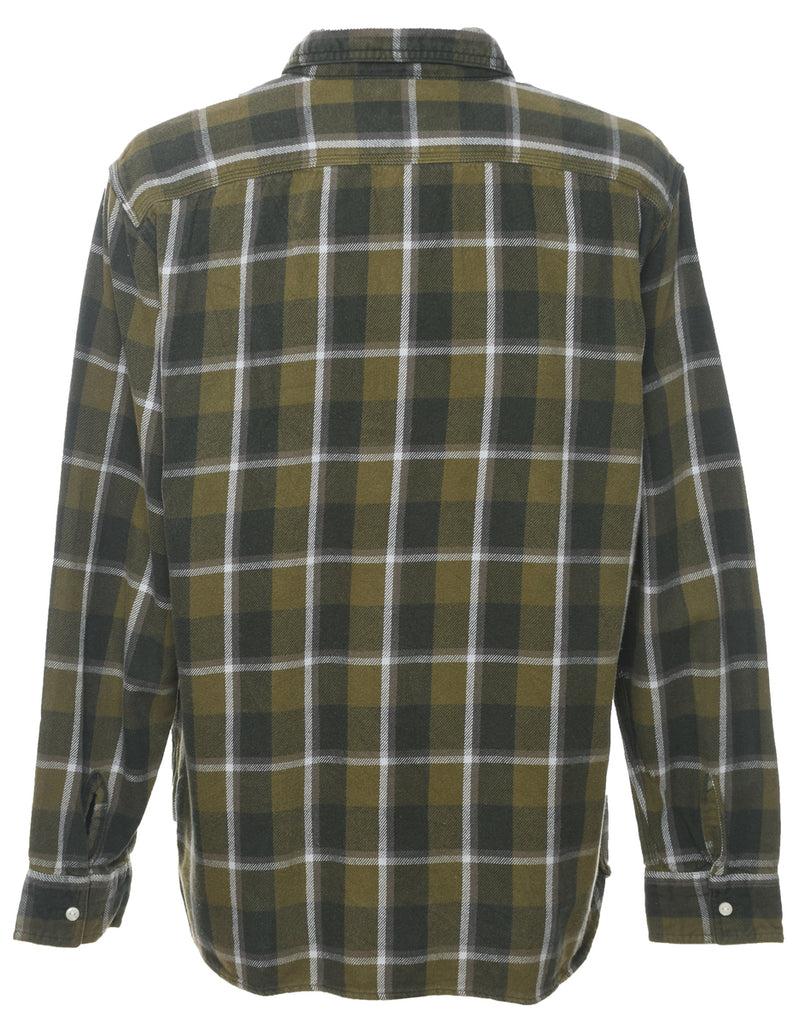 Levi's Checked Grey & Green Shirt - XXL