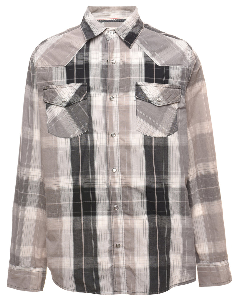 Levi's Checked Western Shirt - M