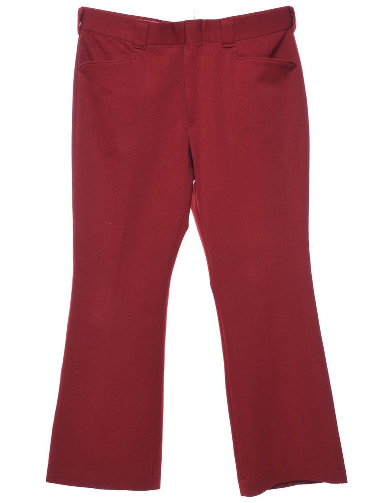 Levi's Maroon Flared Trousers - W36 L29
