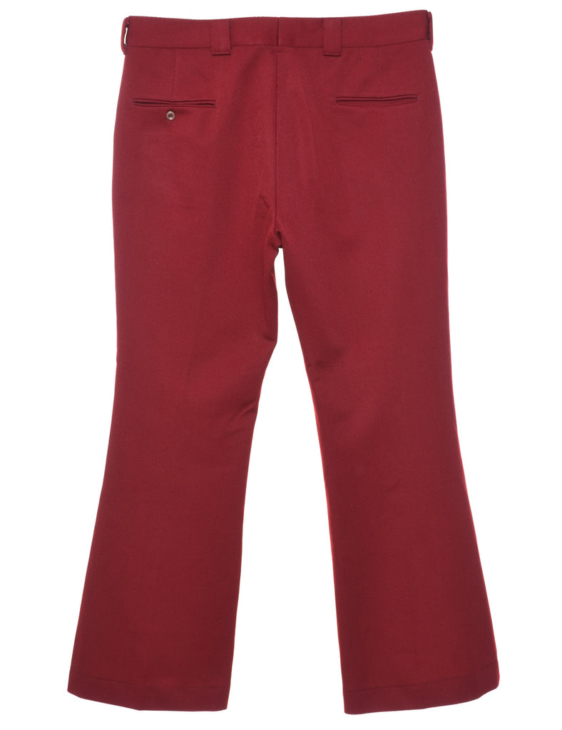 Levi's Maroon Flared Trousers - W36 L29