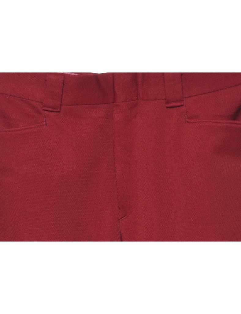 Levi's Maroon Flared Trousers - W36 L29