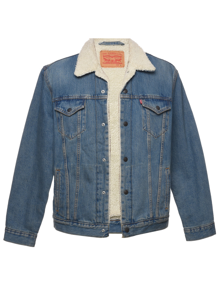 Levi shearling denim jacket 2025