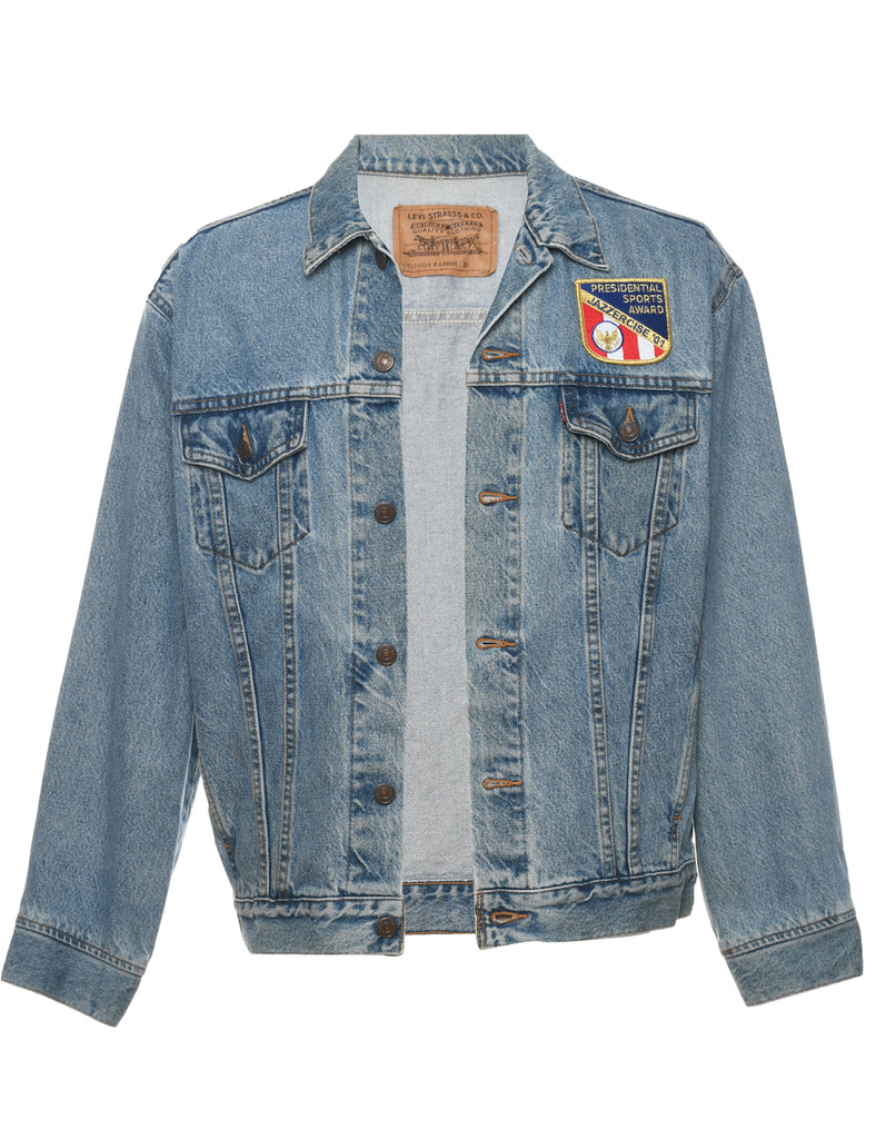 Levi's Stone Wash Badge Detail Denim Jacket - XL